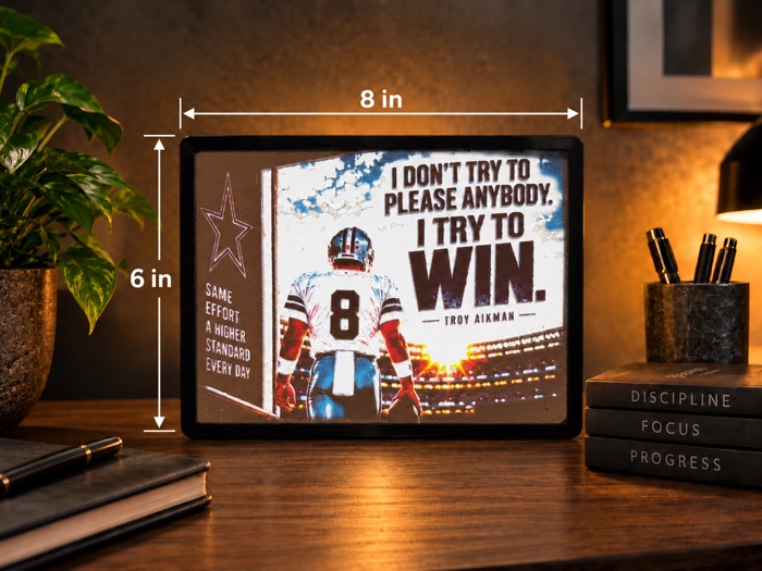 Troy Aikman Lighted Quote - photo 3 of 3